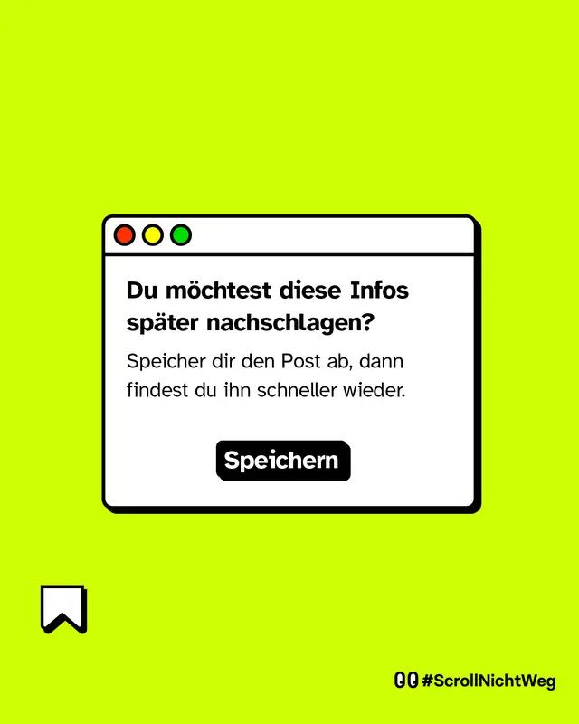 Du m&ouml;chtest diese Infos sp&auml;ter nachschlagen? Speicher dir den Post ab, dann findest du ihn schneller wieder.