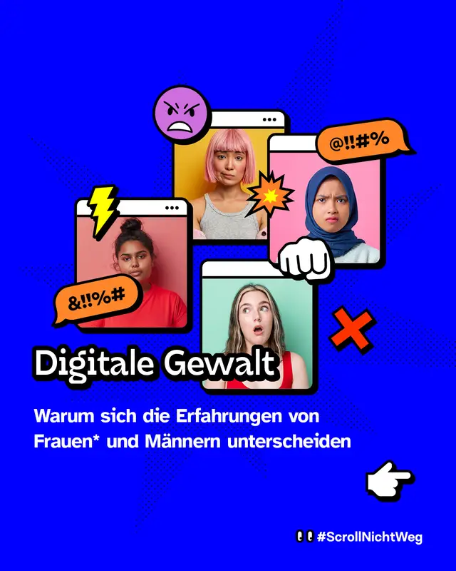 Digitale Gewalt. Warum sich die Erfahrungen von Frauen und Maennern unterscheiden.