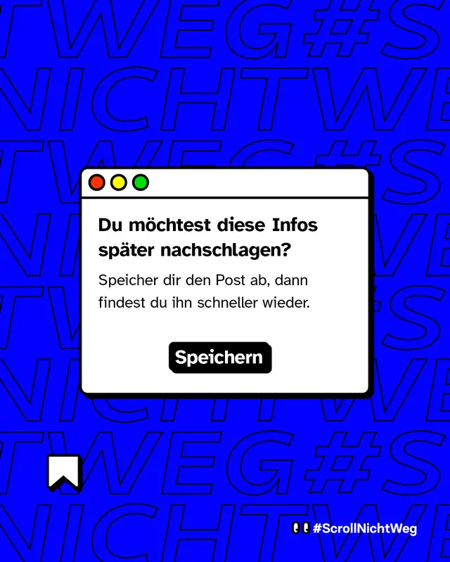 Speicher dir diesen Post ab, wenn du möchtest.