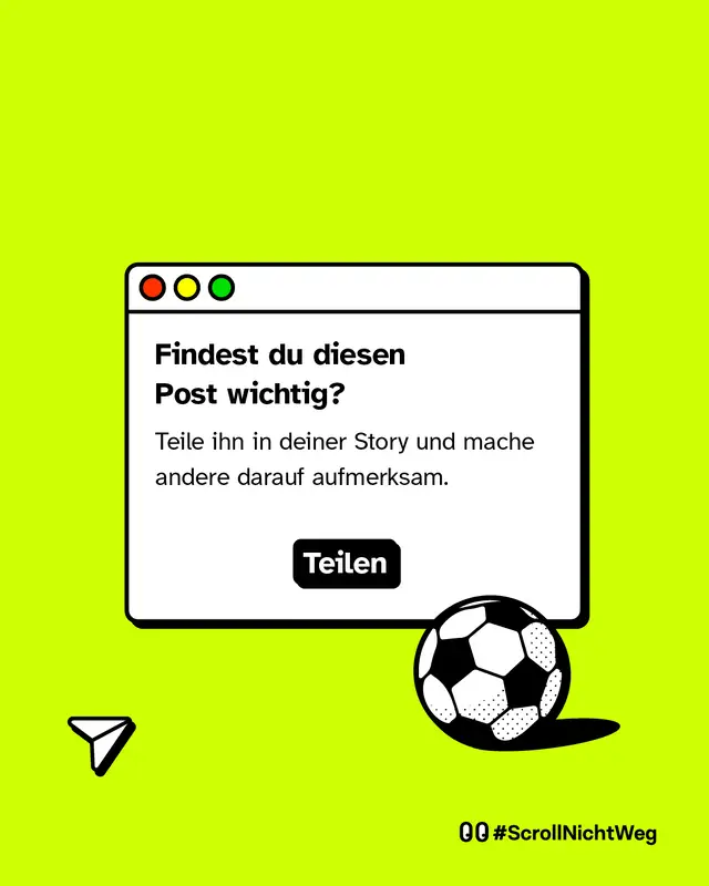 Findest du diesen Post wichtig? Teile ihn in deiner Story und mache andere darauf aufmerksam.