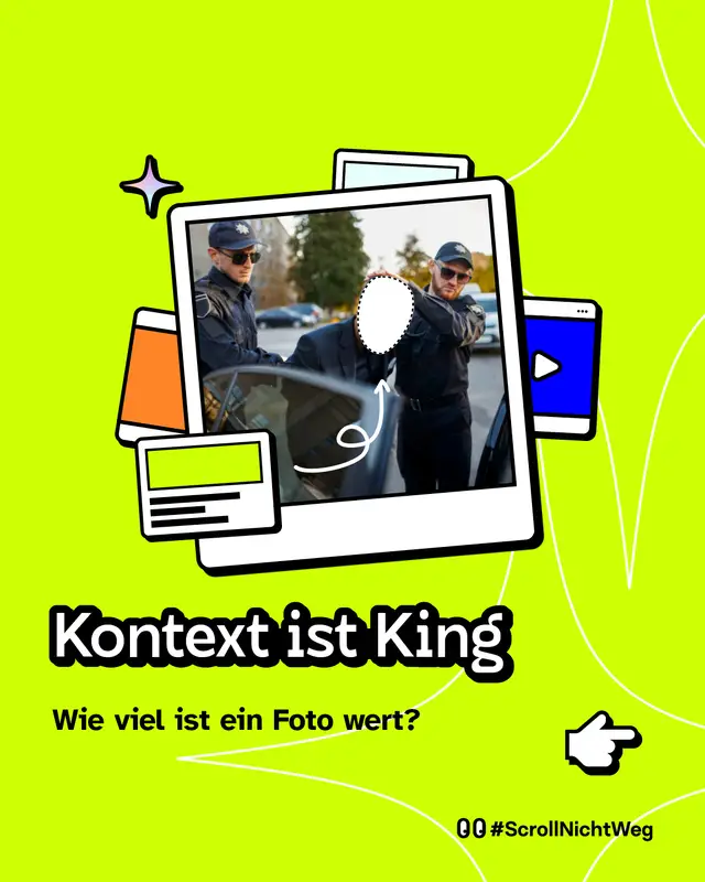 Kontext ist entscheidend. Wie verl&auml;sslich ist ein Foto.
