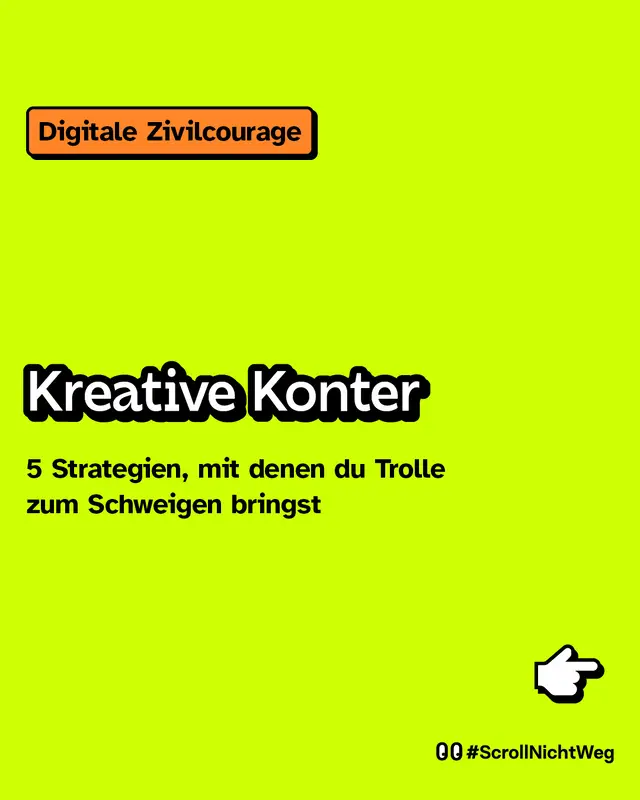 Kreative Konter: 5 Strategien, mit denen zu Trolle zum Schweigen bringst.