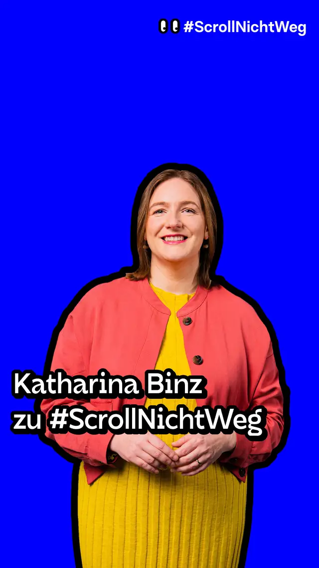 Video: Ministerin Katharina Binz zu #ScrollNichtweg