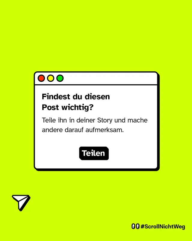 Findest du diesen Post wichtig? Dann teile ihn in deiner Story.