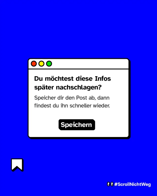 Du m&ouml;chtest diese Infos sp&auml;ter nachschlagen? Speicher dir diesen Post ab.