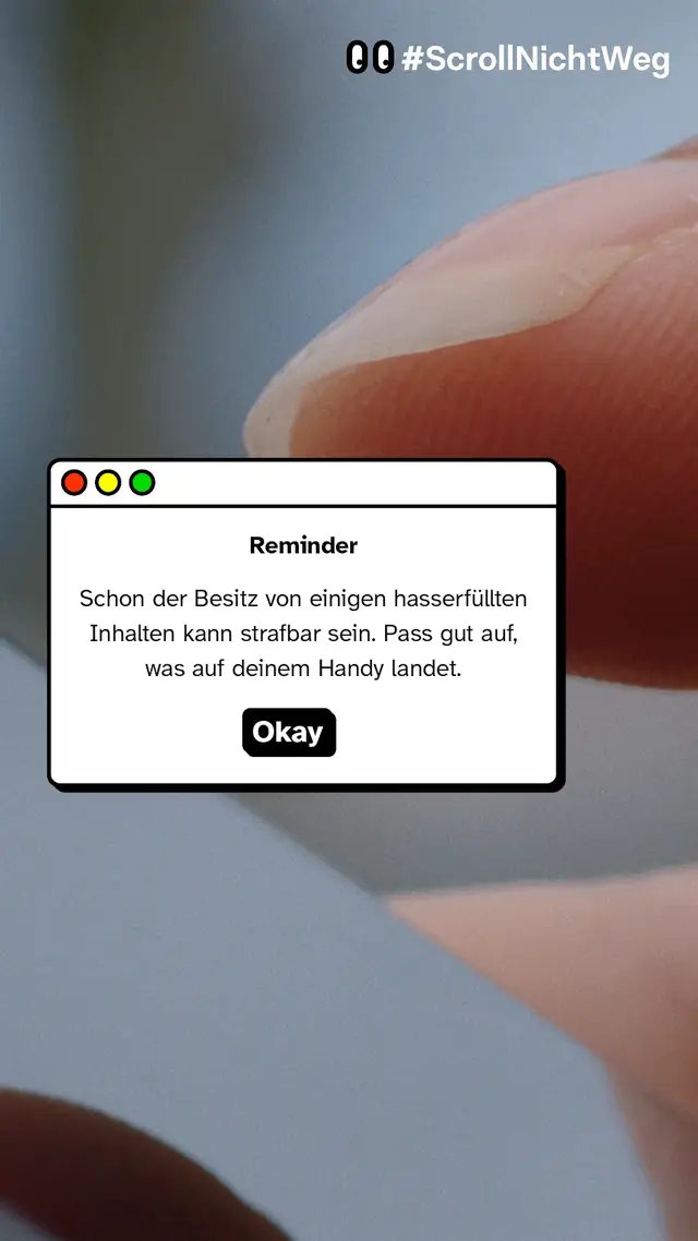 Video: Reminder: Rechtswidrige Inhalte.