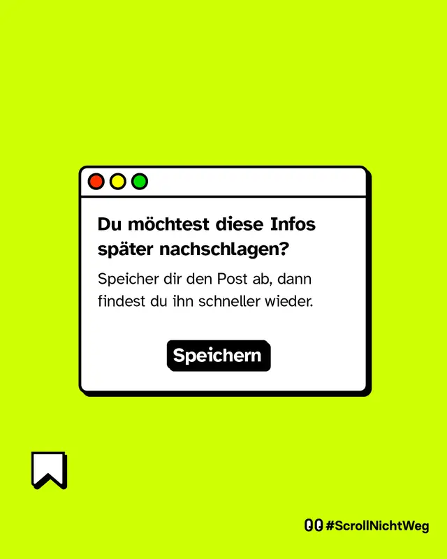 Du m&ouml;chtest diese Infos sp&auml;ter nachschlagen? Speicher dir den Post ab, dann findest du ihn schneller wieder.