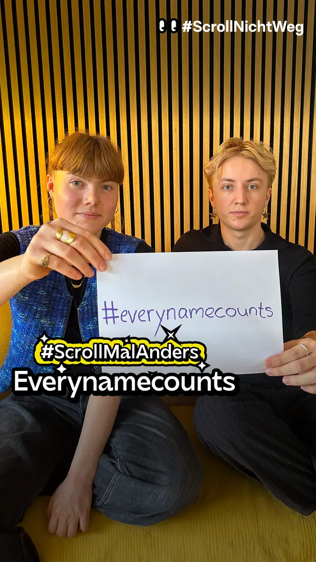 Video: #ScrollMalAnders - everynamecounts
