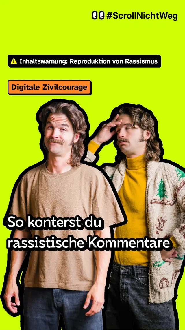 Video: So konterst du rassistische Kommentare.