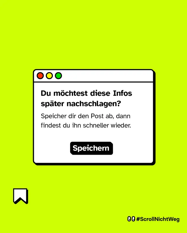 Du m&ouml;chtest diese Info nachschlagen? Speicher sie dir ab.