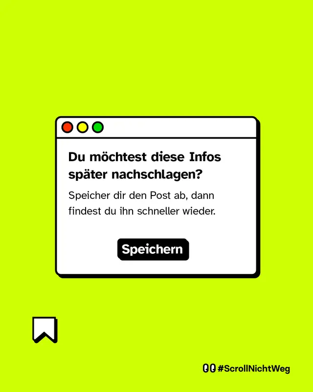Speicher dir diesen Post ab, wenn er dir gefällt.